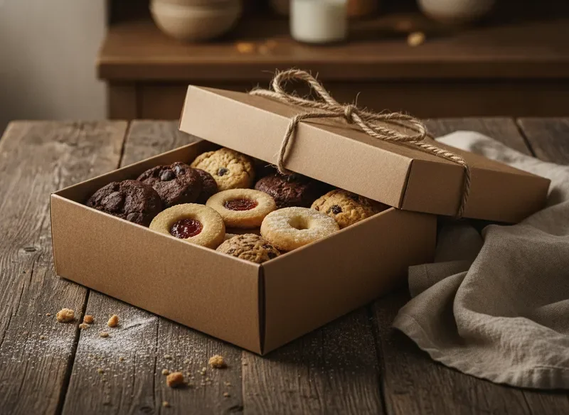 Curated cookie box presentation