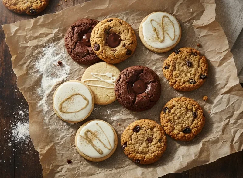 Assortment of artisanal homemade cookies by Crumb